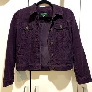 Ralph Lauren Dark Purple Corduroy Jacket